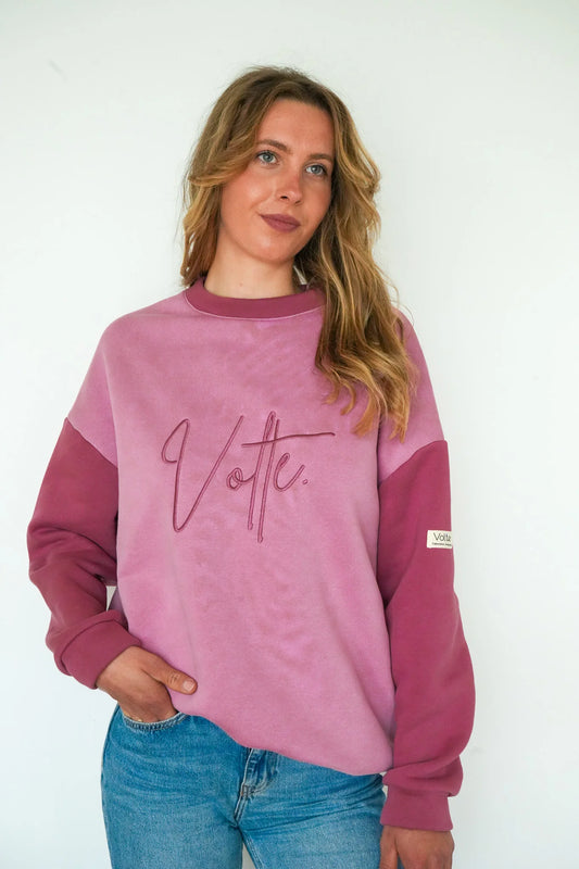 Pull Volte "Le Mythique" -Rose