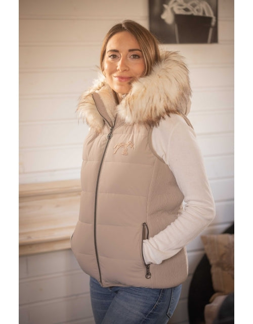 Blouson PL-Louxia sans manches - Taupe