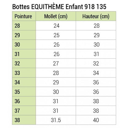 Bottes Equithème "Primera" - enfants