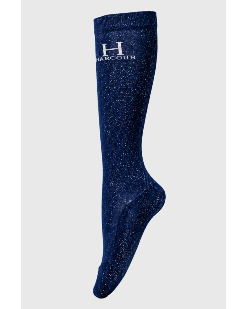 Chaussettes Harcour à paillettes "Happy"  X2