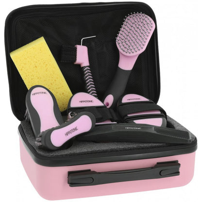 Mallette de pansage Hippotonic "Olivia" - rose