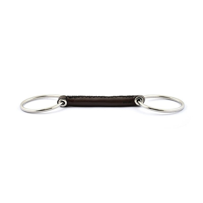 Mors cuir deux anneaux cuir rond - Jump'in