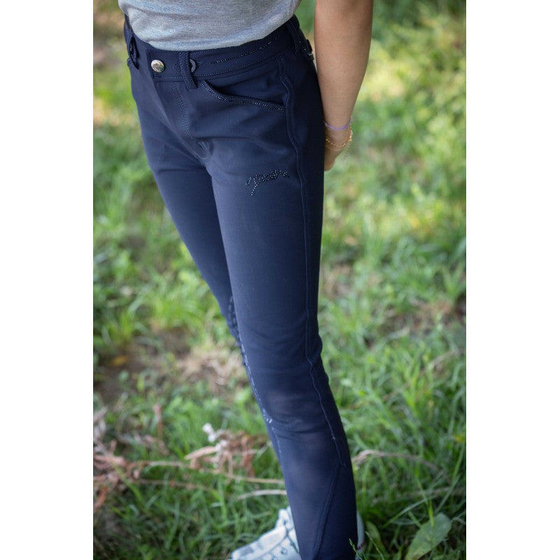Pantalon Pénélope "Elegance"- Marine - enfant