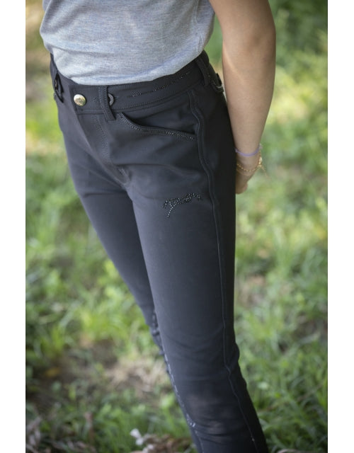 Pantalon Pénélope "Elegance"- Noir - enfant