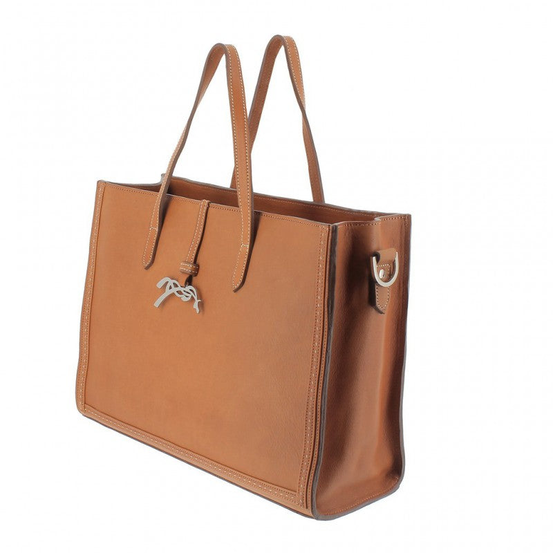 Sac Pénélope Leprevost "Romane"- Cognac