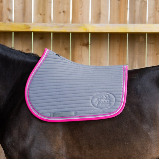 Tapis Jump'in "Balthazar" - Gris / Fushia