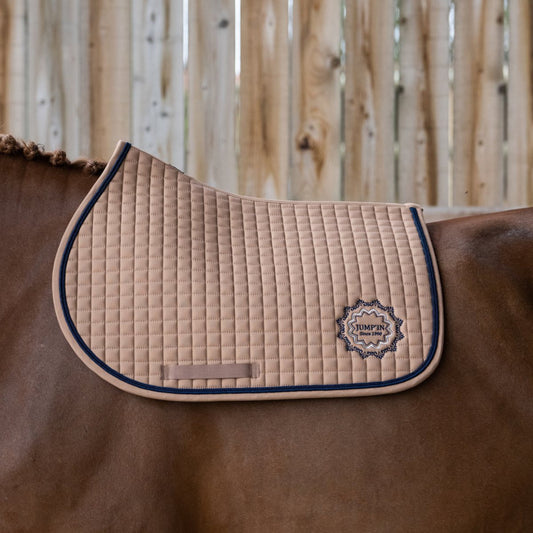 Tapis Saphir Jump'in - Taupe / Marine