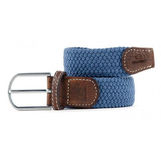 Ceinture tressée élastique BillyBelt - Bleu air force