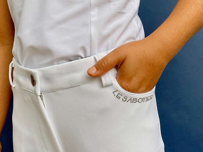 Pantalon Jill  blanc enfant Le Sabotier