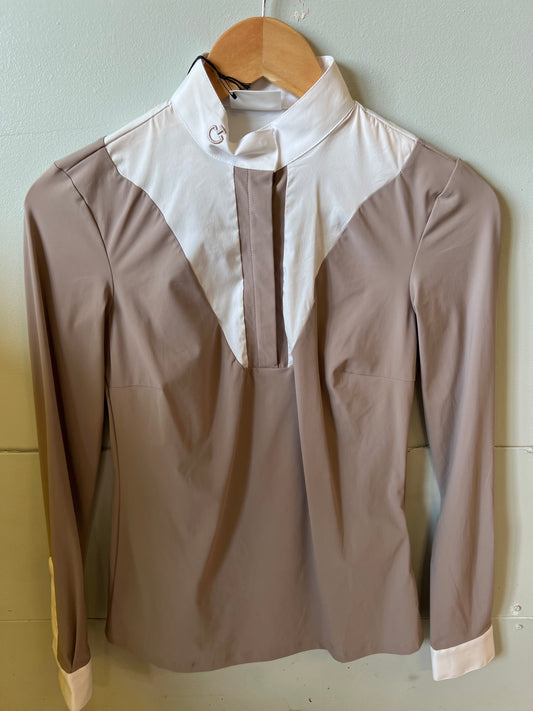 Chemise femme manches longues Cavalleria Toscana rose poudrée