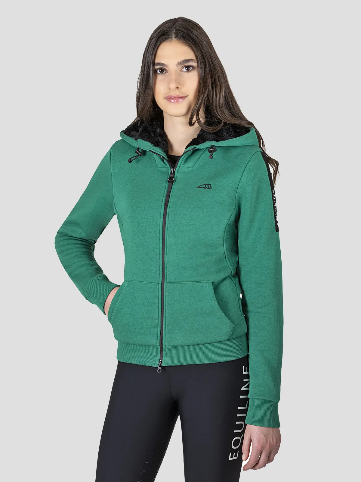 Sweat Equiline "Castic" avec fourrure