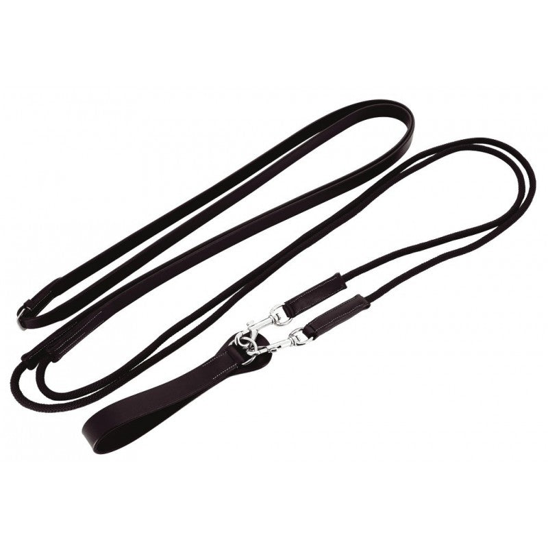 RÊNES ALLEMANDE CUIR/CORDE NORTON PRO