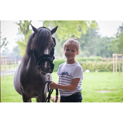 T-Shirt Harlem Eden by Pénélope Blanc & Lurex Marine - Enfant